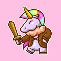 unicorn cartoon character illustration
