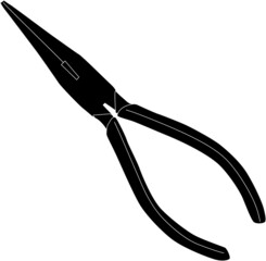 ラジオペンチのシルエット素材