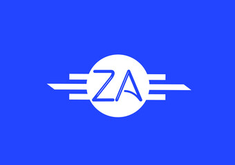 Professional letter ZA logo and icon design template