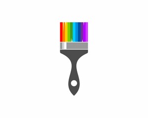 Paint brush tool with spectrum color