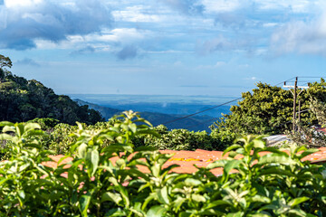 A view of the sea and mountains in Costa Rica, Monteverde