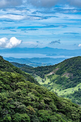 A view of the sea and mountains in Costa Rica, Monteverde