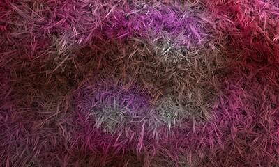 Abstract 3d colored fur. Natural background texture.