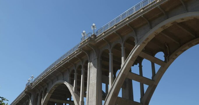 Architectural Detail Of The Historic Colorado Street Bridge In Pasadena California