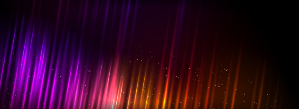 Modern Dynamic Shinny Light Colorful Rainbow Background Design.
