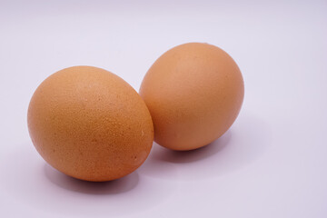 Eggs on a white background.