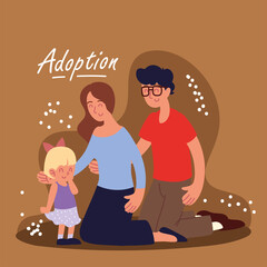 adoption, happy family
