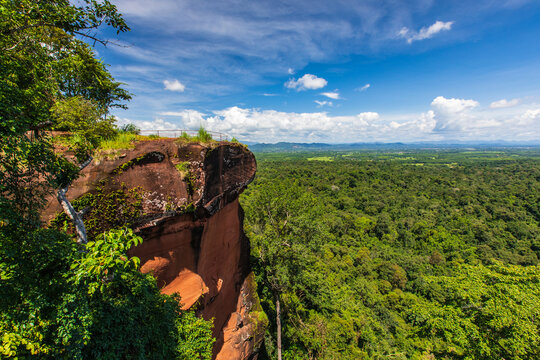 Nakee Cliff, landscape of Phu Langka National Park, Nakon Phanom province,Thailand.
