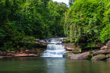 Tad Kham waterfall, Beautiful waterfall in Phu Langka national Park, Nakhon Phanom  province, ThaiLand.