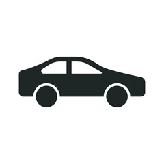 Car monochrome icon set. Simple solid style. Pictogram, silhouette, automotive, black, shape, flat sign, symbol, vehicle concept. Vector illustration isolated on white background EPS 10