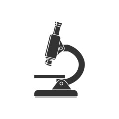 Microscope icon design template vector illustration