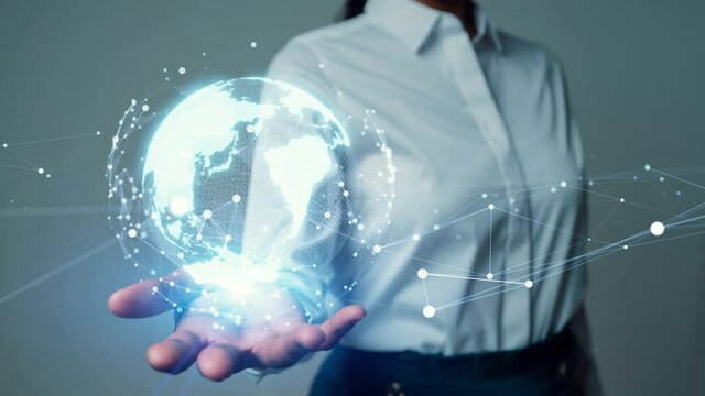 Global communication network concept. Worldwide business.