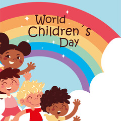 world childrens day greeting card