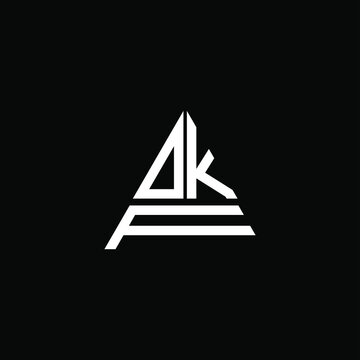 DKF letter logo creative design. DKF unique design, OKF letter logo creative design. OKF unique design

