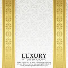 luxury white ornament pattern cover