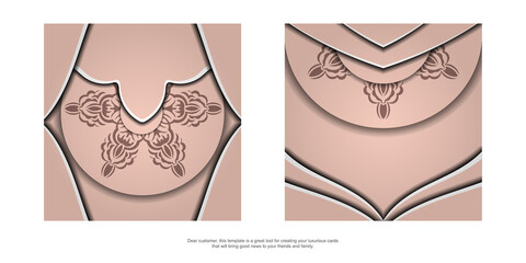 Pink mandala brochure for your brand.