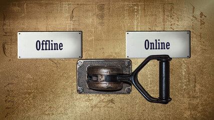 Street Sign to Online versus Offline