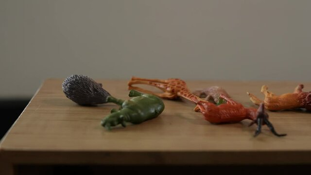 Plastic Toy Animals For Fallen Children