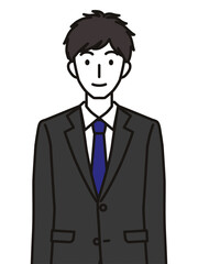 スーツを着た20代・30代男性