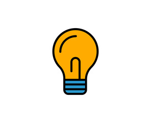 Light bulb premium line icon. Simple high quality pictogram. Modern outline style icons. Stroke vector illustration on a white background. 