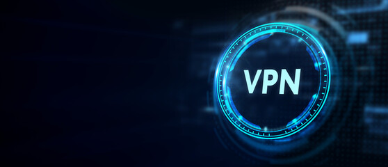 Business, Technology, Internet and network concept. VPN network security internet privacy encryption concept.3d illustration