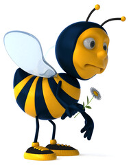 Fun bee - 3D Illustration