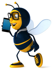 3D Illustration of a business bee