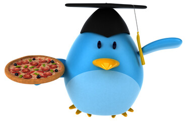 Blue bird - 3D Illustration