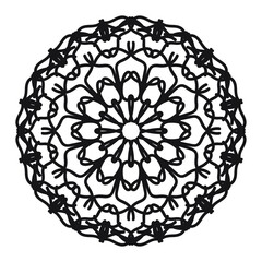 Vector round abstract circle. Mandala style.