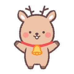 万歳するクリスマストナカイ