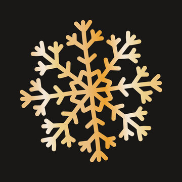 recommend clip art: cute snowflake, festive christmas design of unique winter symbol
