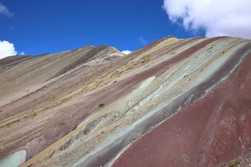 Crédence de cuisine en verre imprimé Vinicunca View of Vinicunca Rainbow Mountain, Peru