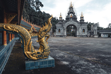 Wat Phra Buddhabat Si Roi,Golden Temple in Chiang Mai, Thailand