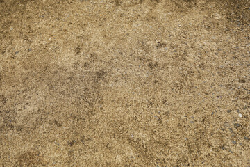 Coarse gray plaster and stain.