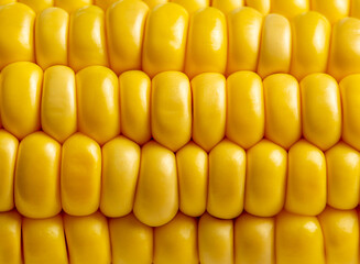 Corn kernels in close-up. Corn background.