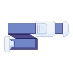 Medical hemostatic tourniquet for blood test, icon in a flat style. Vector illustration