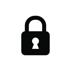 Lock icon vector graphic