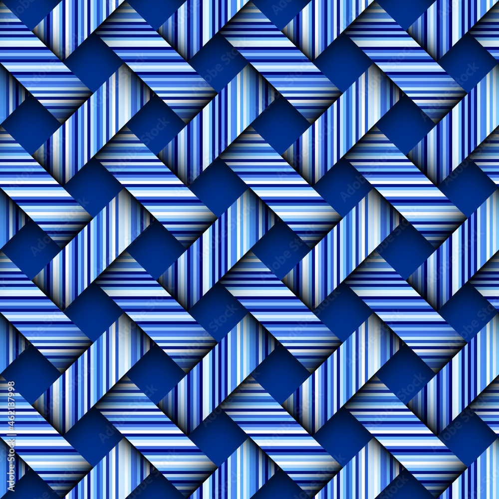 Poster Patchwork textile pattern. Seamless quilting design background.