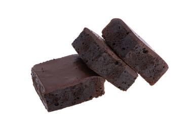 chocolate american brownie isolated