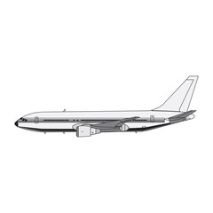 plane vector illustration isolated on a white background in EPS10
