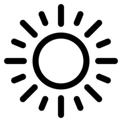 太陽　晴れマーク　アイコン