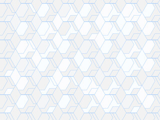 Seamless Geometric Hexagon And Rhombus Pattern Background.