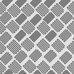 Endless Curved Lines Pattern Background In Black And Gray Color.
