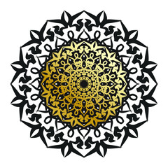 Vector round abstract circle. Luxury Mandala style.