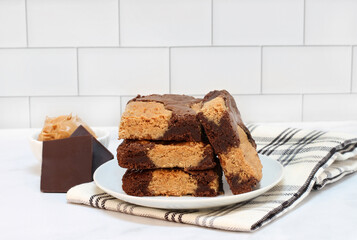Peanut Butter and Chocolate Brownies