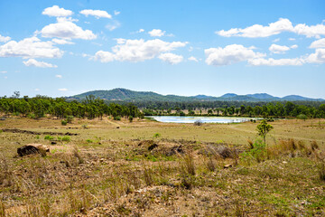 Fototapeta na wymiar site of the future elecrolyzer manufacturing plant in Aldoga, near Gladstone, Queensland