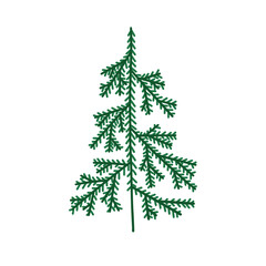 Christmas tree. Perfect for Christmas cards, decorations, invitations, banners, labels, gift paper.