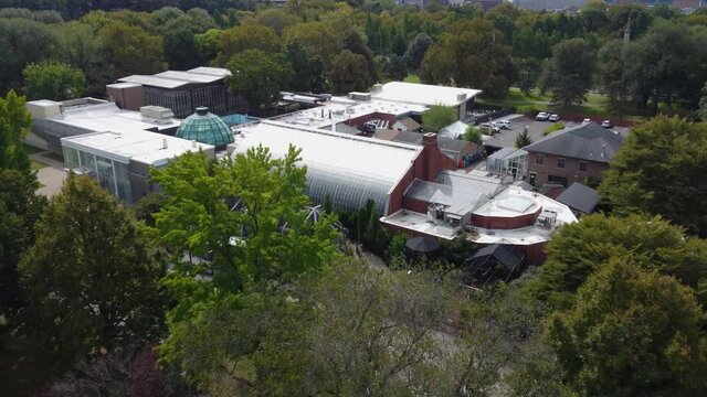 National Aviary, located in Pittsburgh, Pennsylvania, is the only independent indoor nonprofit aviary in the United States. It is also the country's largest aviary.  aerial,drone.