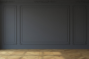 Interior. Empty room. 3d render.