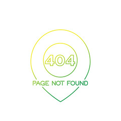 404 error, page not found, linear design
